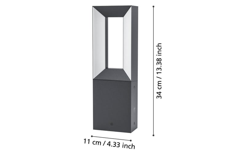 Pollare Eglo Riforano 340 mm - Svart/Vit - Belysning & el - Utomhusbelysning