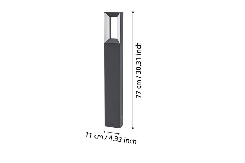 Pollare Eglo Riforano 770 mm - Svart/Vit - Belysning & el - Utomhusbelysning