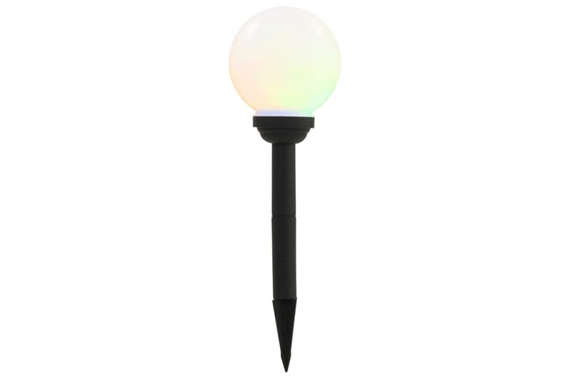 Sollampa LED set 4 st sfäriska 15 cm RGB - Vit - Solcellslampa & solcellsbelysning - Utomhusbelysning