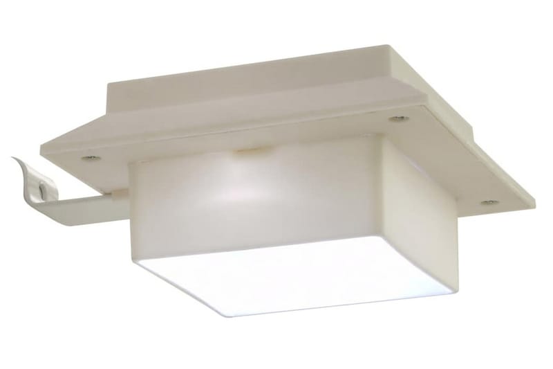 Sollampa LED set 6 st fyrkantig 12 cm vit - be Basic - Solcellslampa & solcellsbelysning - Utomhusbelysning