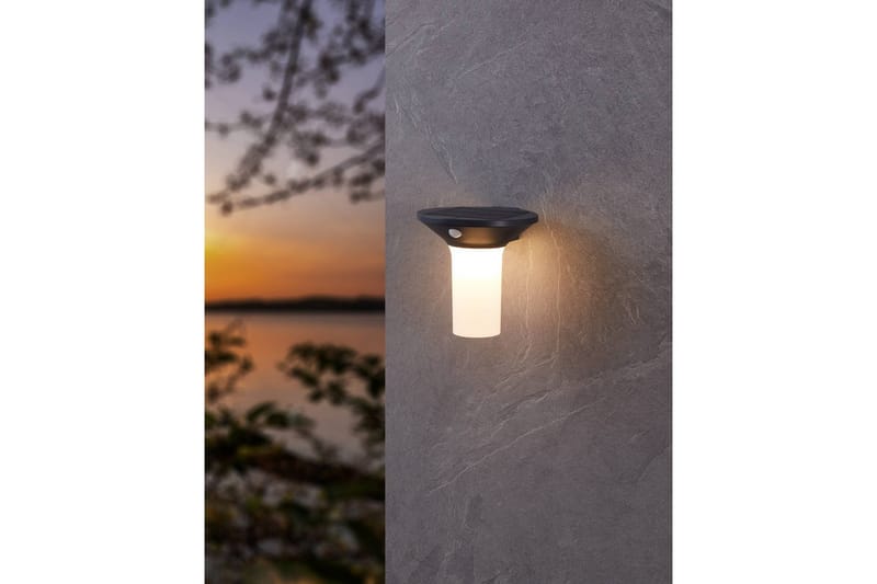 Vägglampa Utebelysning Eglo Corbezzola med Sensor - Antracit/Vit - Belysning & el - Utomhusbelysning - Solcellslampa & solcellsbelysning