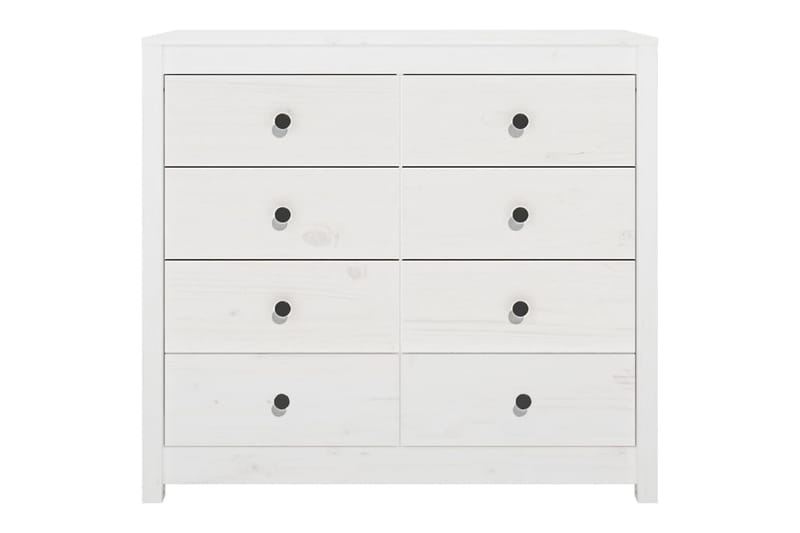 beBasic Sidoskåp vit 100x40x90 cm massiv furu - White - Sideboard & skänk