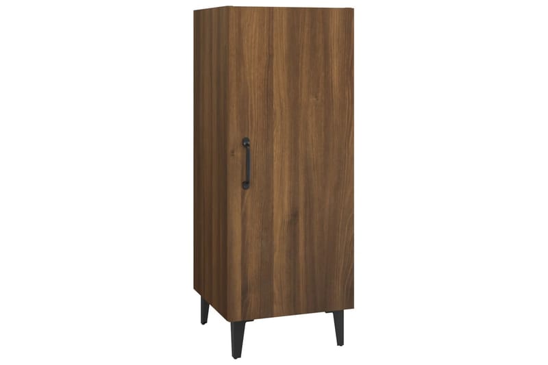 beBasic Skänk brun ek 34,5x34x90 cm konstruerat trä - Brown - Sideboard & skänk