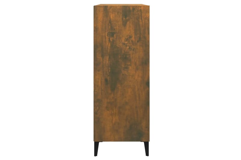 beBasic Skänk rökfärgad ek 69,5x32,5x90 cm konstruerat trä - Brown - Sideboard & skänk