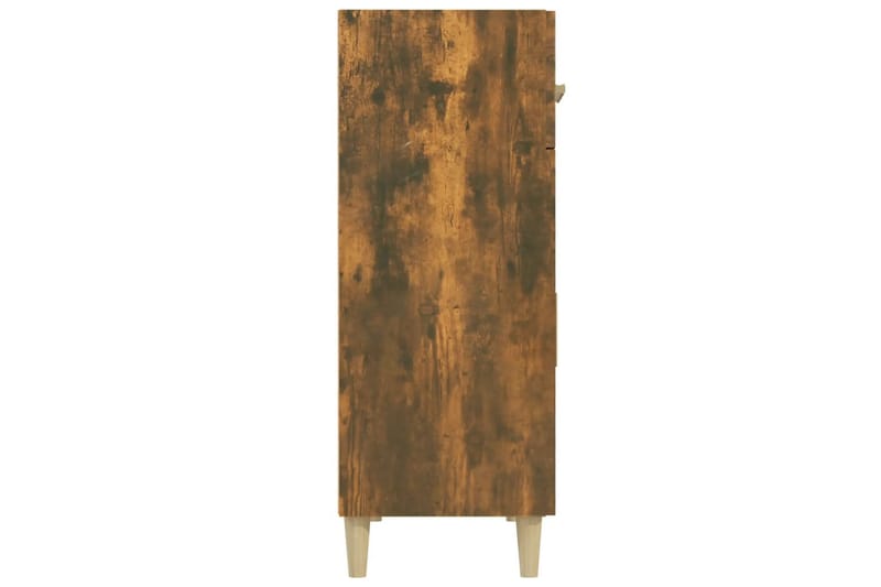 beBasic Skänk rökfärgad ek 69,5x34x89 cm konstruerat trä - Brown - Sideboard & skänk