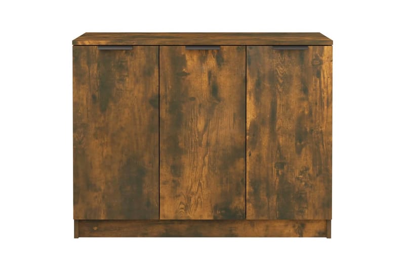 beBasic Skänk rökfärgad ek 90,5x30x70 cm konstruerat trä - Brown - Sideboard & skänk