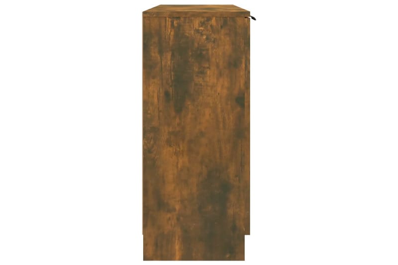 beBasic Skänk rökfärgad ek 90,5x30x70 cm konstruerat trä - Brown - Sideboard & skänk