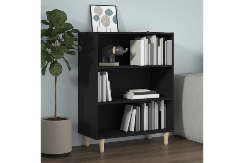 beBasic Skänk svart 69,5x32,5x90 cm konstruerat trä - Black - Sideboard & skänk