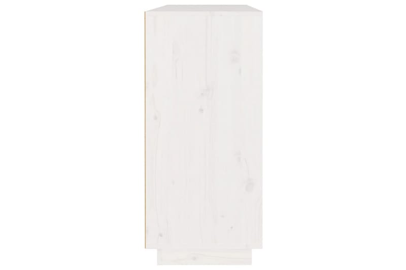 beBasic Skänk vit 110x34x75 cm massiv furu - White - Sideboard & skänk