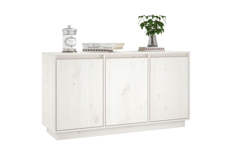 beBasic Skänk vit 111x34x60 cm massiv furu - White - Sideboard & skänk