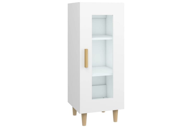 beBasic Skänk vit 34,5x34x90 cm konstruerat trä - White - Sideboard & skänk