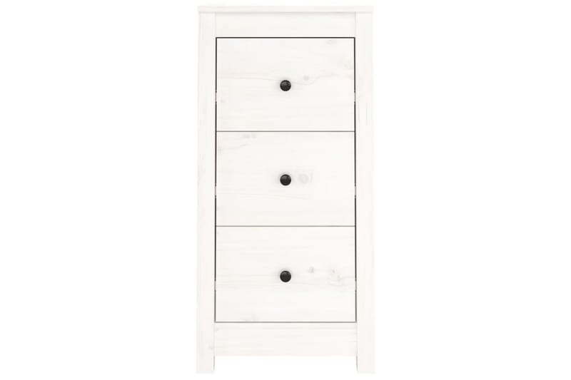 beBasic Skänk vit 40x35x80 cm massiv furu - White - Sideboard & skänk