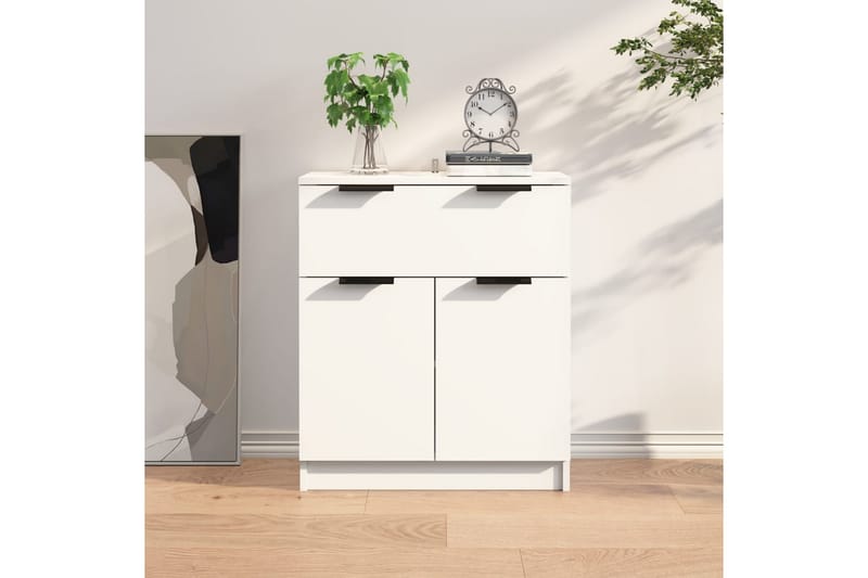 beBasic Skänk vit 60x30x70 cm konstruerat trä - White - Sideboard & skänk