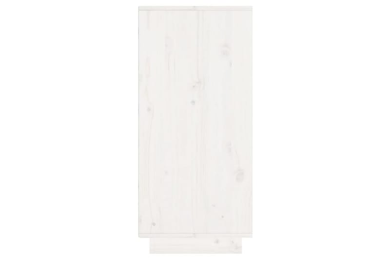 beBasic Skänk vit 60x34x75 cm massiv furu - White - Sideboard & skänk