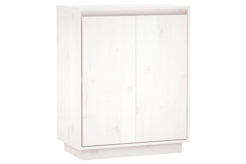 beBasic Skänk vit 60x34x75 cm massiv furu - White - Sideboard & skänk