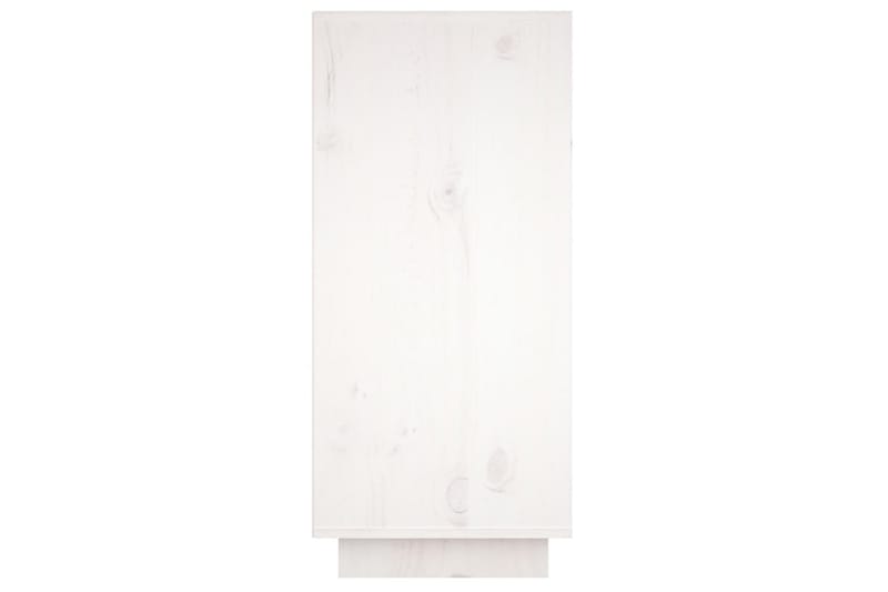 beBasic Skänk vit 60x34x75 cm massiv furu - White - Sideboard & skänk