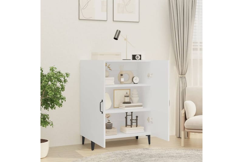 beBasic Skänk vit 70x34x90 cm konstruerat trä - White - Sideboard & skänk