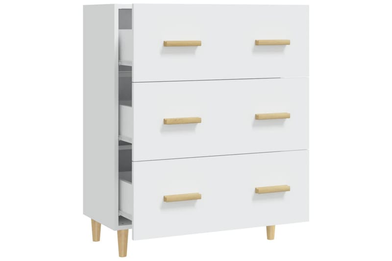 beBasic Skänk vit 70x34x90 cm konstruerat trä - White - Sideboard & skänk