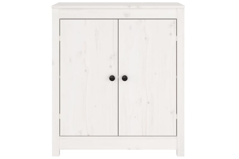 beBasic Skänk vit 70x35x80 cm massiv furu - White - Sideboard & skänk