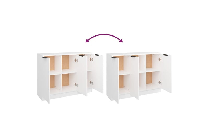 beBasic Skänk vit 90,5x30x70 cm konstruerat trä - White - Sideboard & skänk