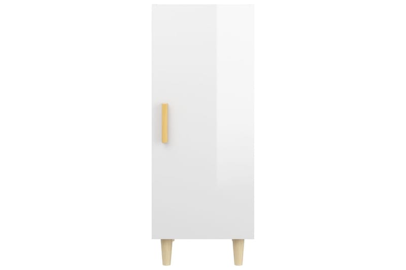 beBasic Skänk vit högglans 34,5x34x90 cm konstruerat trä - White - Sideboard & skänk