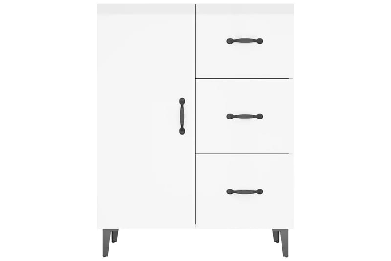 beBasic Skänk vit högglans 69,5x34x90 cm konstruerat trä - White - Sideboard & skänk