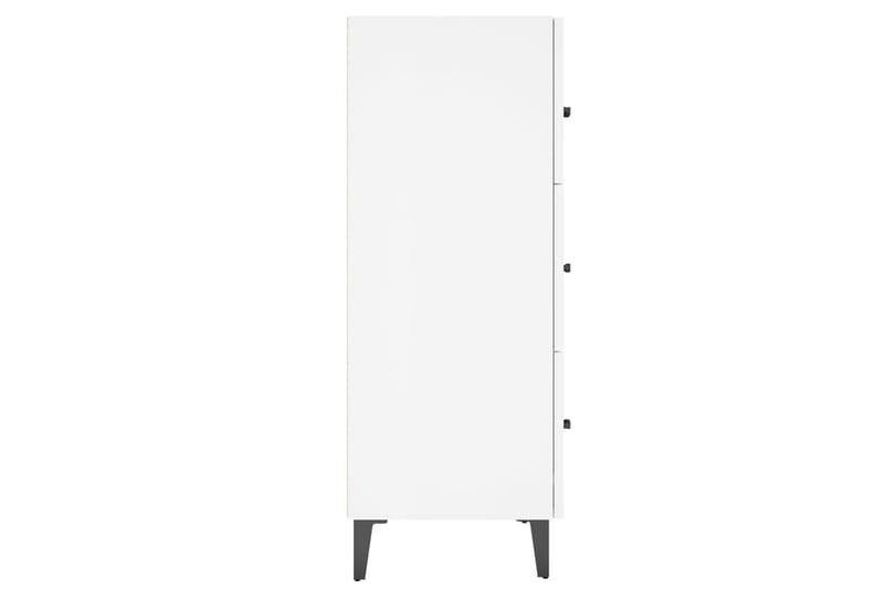 beBasic Skänk vit högglans 69,5x34x90 cm konstruerat trä - White - Sideboard & skänk