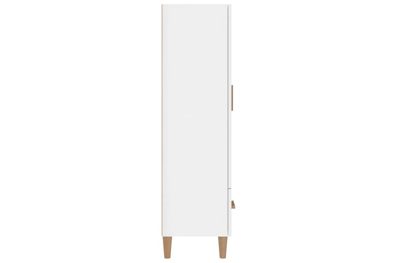 beBasic Skänk vit högglans 70x31x115 cm konstruerat trä - White - Sideboard & skänk