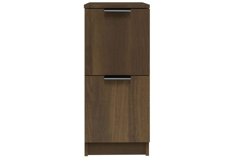 beBasic Skänkar 2 st brun ek 30x30x70 cm konstruerat trä - Brown - Sideboard & skänk