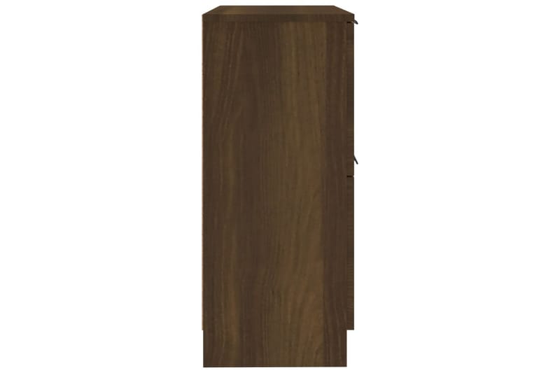 beBasic Skänkar 2 st brun ek 30x30x70 cm konstruerat trä - Brown - Sideboard & skänk