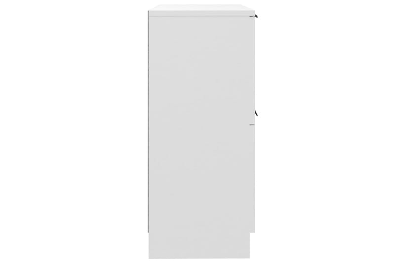 beBasic Skänkar 2 st vit 30x30x70 cm konstruerat trä - White - Sideboard & skänk