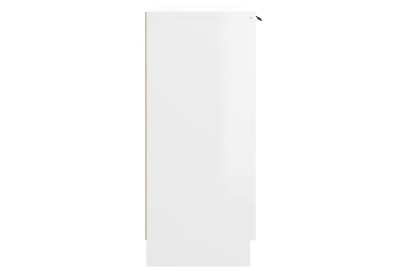 beBasic Skänkskåp vit högglans 90,5x30x70 cm konstruerat trä - White - Sideboard & skänk