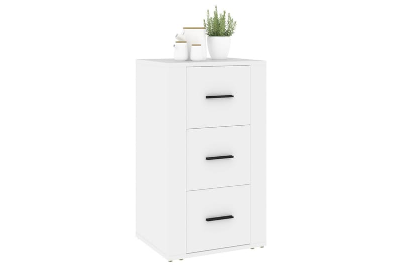 beBasic Skåp vit 40x33x70 cm konstruerat trä - White - Sideboard & skänk