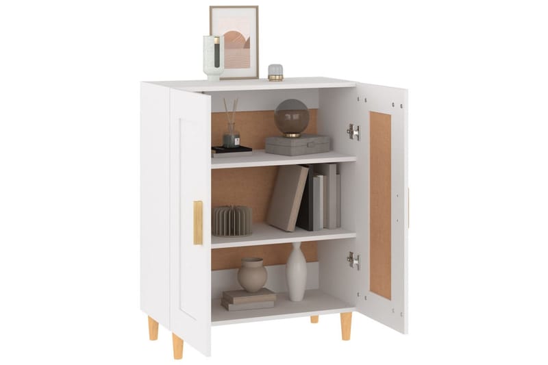 beBasic Skåp vit 69,5x34x90 cm konstruerat trä - White - Sideboard & skänk