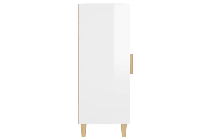 beBasic Skåp vit högglans 34,5x34x90 cm konstruerat trä - White - Sideboard & skänk