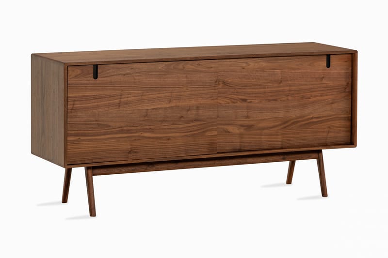 Jerup Sideboard 160x45 cm Massiv Valnöt - Brun - Byrå - Hallförvaring