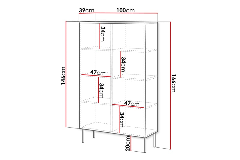 Laholm Byrå 100 cm - Svart - Förvaring - Förvaringsmöbler - Byrå - Hallbyrå