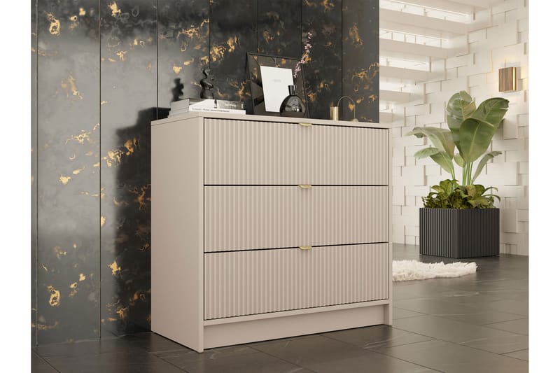 Novaj Highboard - Beige - Förvaring - Förvaringsmöbler - Byrå - Hallbyrå