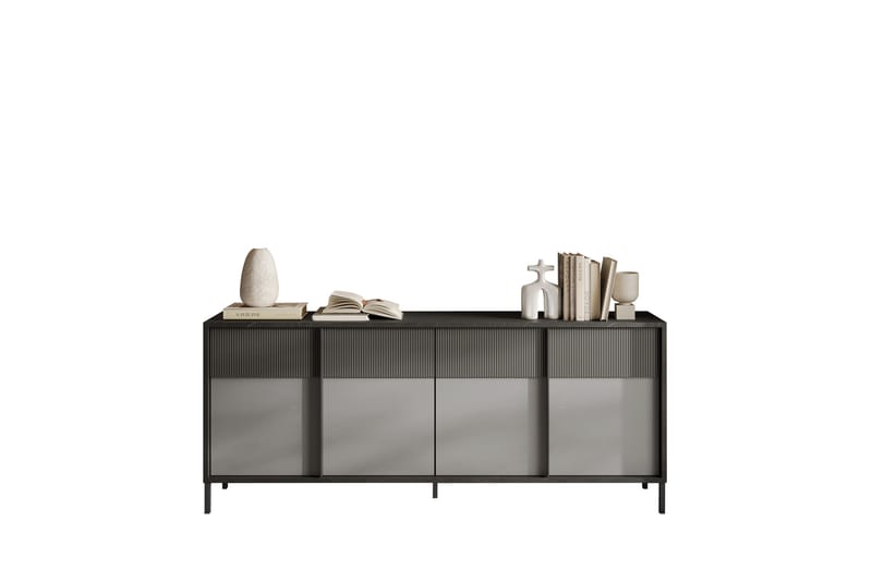 Everest Skänk 206x40 cm - Grå/Mörkgrå - Förvaring - Förvaringsmöbler - Sideboard & skänk