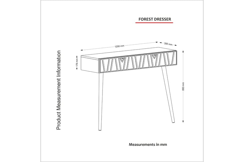 Kaynta Byrå 120 cm - Valnöt/Beige - Förvaring - Förvaringsmöbler - Byrå