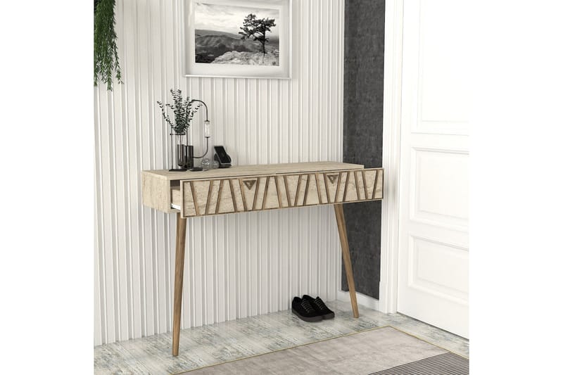 Kaynta Byrå 120 cm - Valnöt/Beige - Förvaring - Förvaringsmöbler - Byrå