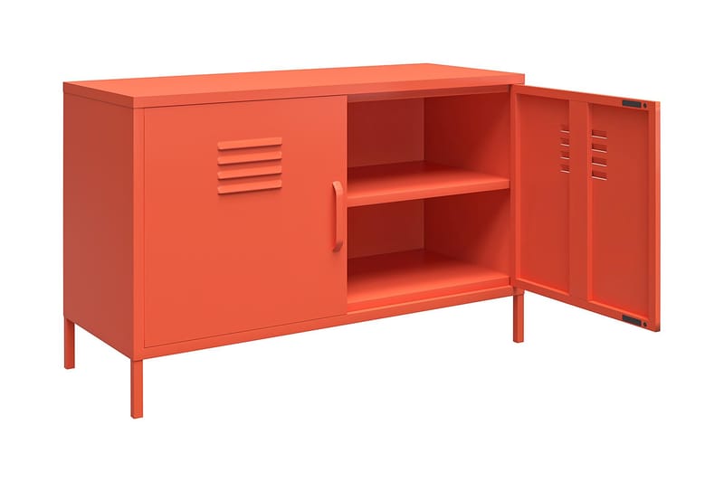 Cache Skänk 100x40 cm 2 Dörrar Orange - Novogratz - Förvaring - Förvaringsmöbler - Sideboard & skänk