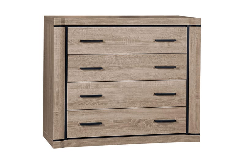 Dallas Skänk 107x43,5x91 cm LED-belysning - Beige/Grå - Förvaring - Förvaringsmöbler - Sideboard & skänk