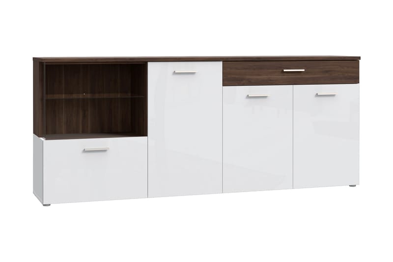 Delchevo Sideboard 42x215 cm - Brun/Vit - Sideboard & skänk