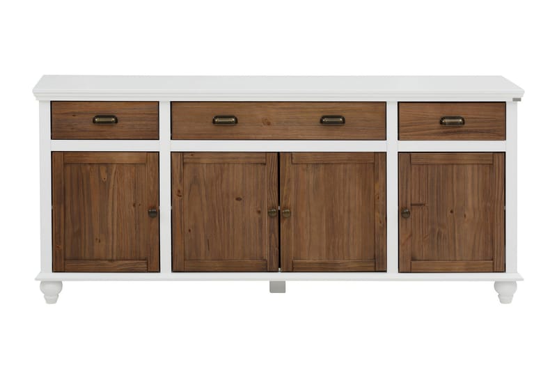 Kagami Skänk 175x38 cm - Vit/Brun - Sideboard & skänk