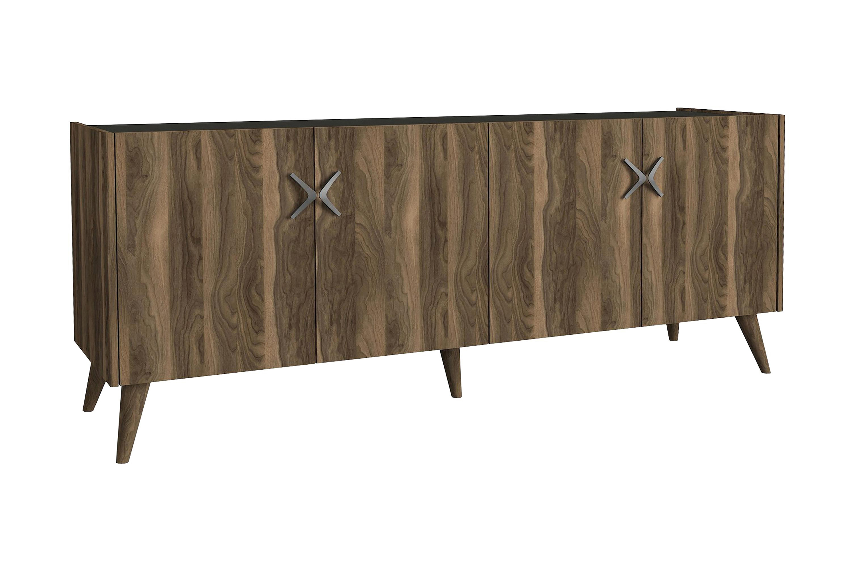 Kowatch Sidobord 184 cm - Valnöt|Antracit Sideboard & skänk