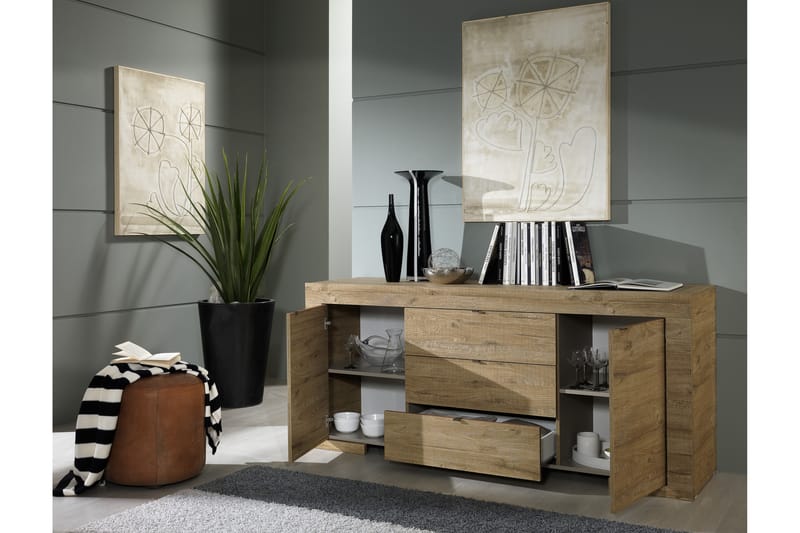 Milano Skänk 191 cm - Trä/Natur - Sideboard & skänk