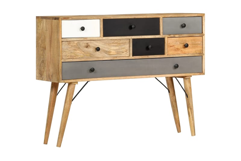 Skänk 110x30x82 cm massivt mangoträ - Brun - Förvaring - Förvaringsmöbler - Sideboard & skänk