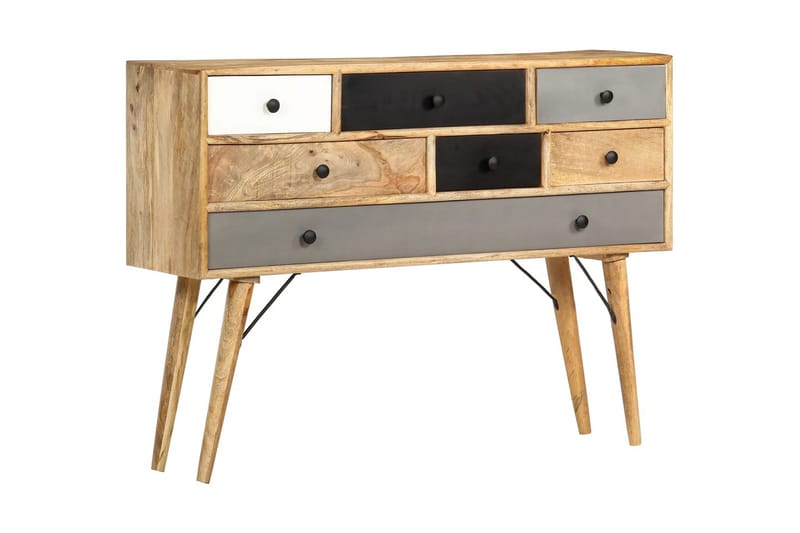 Skänk 110x30x82 cm massivt mangotr�ä - Brun - Förvaring - Förvaringsmöbler - Sideboard & skänk