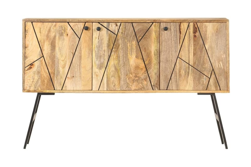 Skänk 118x30x75 cm massivt mangoträ - Brun - Förvaring - Förvaringsmöbler - Sideboard & skänk